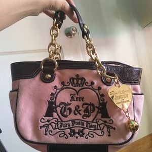 Juicy couture velour bag